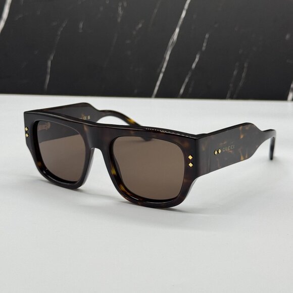 NEW GUCCI GG1262S 002 HAVANA UNISEX SUNGLASSES GUCCI - Picture 1 of 9